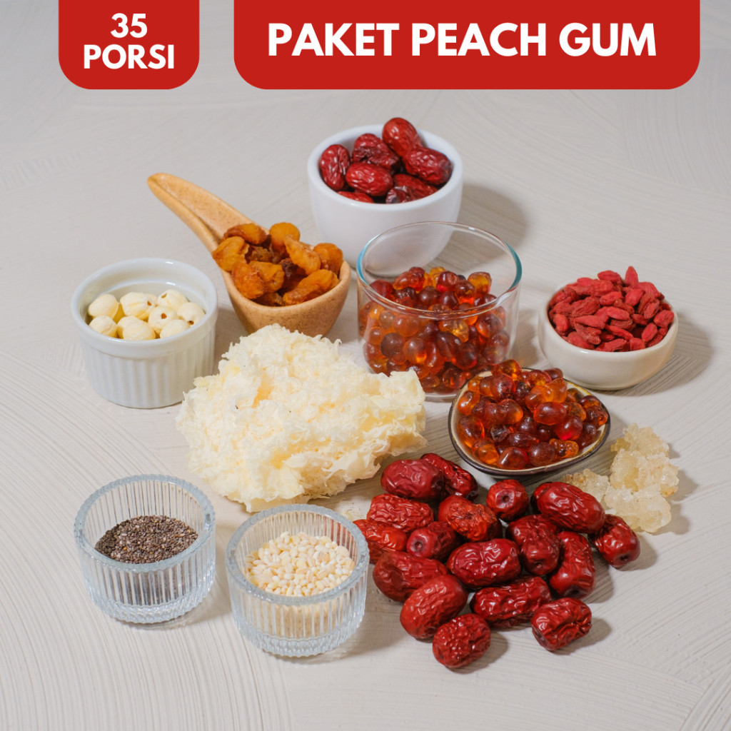 

Mending Peach Gum - PAKET JUMBO 35 porsi - Jualan peach gum