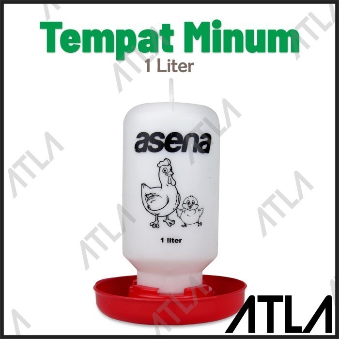 Tempat Minum Ayam 1 Liter Asena Wadah Air Bebek Itik Unggas Gantung AH030