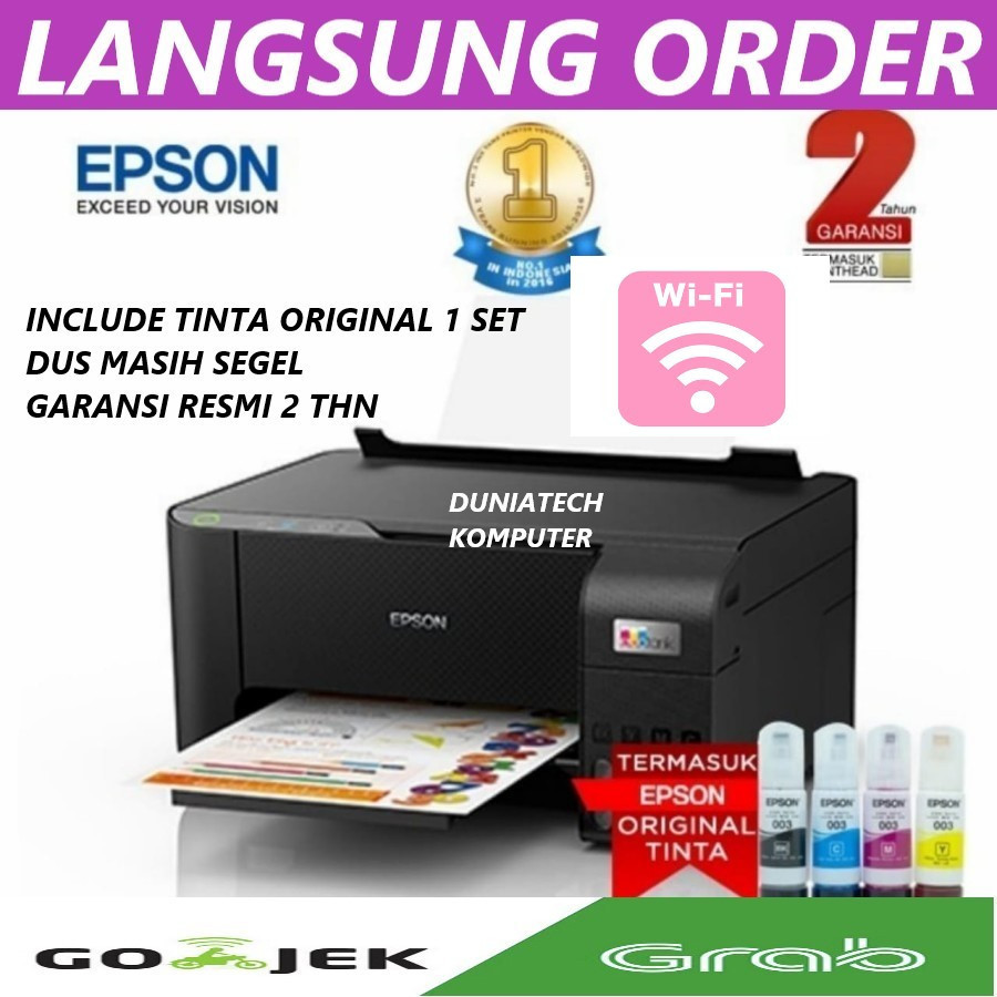 

Printer Epson L3250 WIFI EcoTank All in One GARANSI RESMI TINTA ORIGINAL