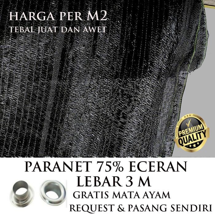 Hu h Paranet 75% Meteran / Shading net / jaring tanaman meteran