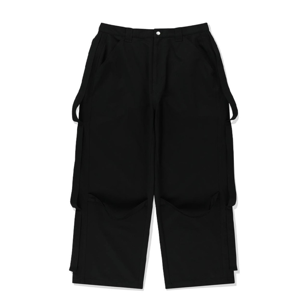 [ROMANTIC CROWN] WIDE BONDAGE PANTS BLACK