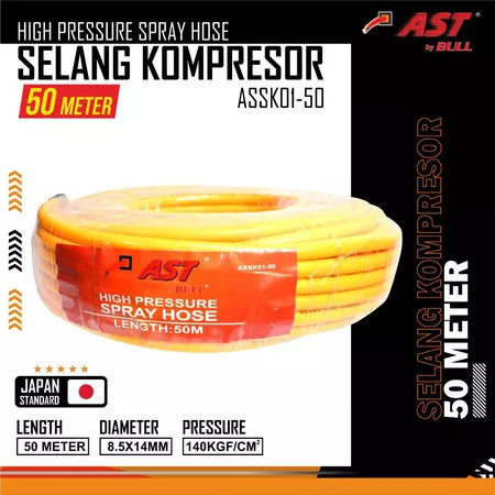 Selang Angin Kompresor AST 50 METER/Selang sanchin AST/Selang angin tebal Kompresor