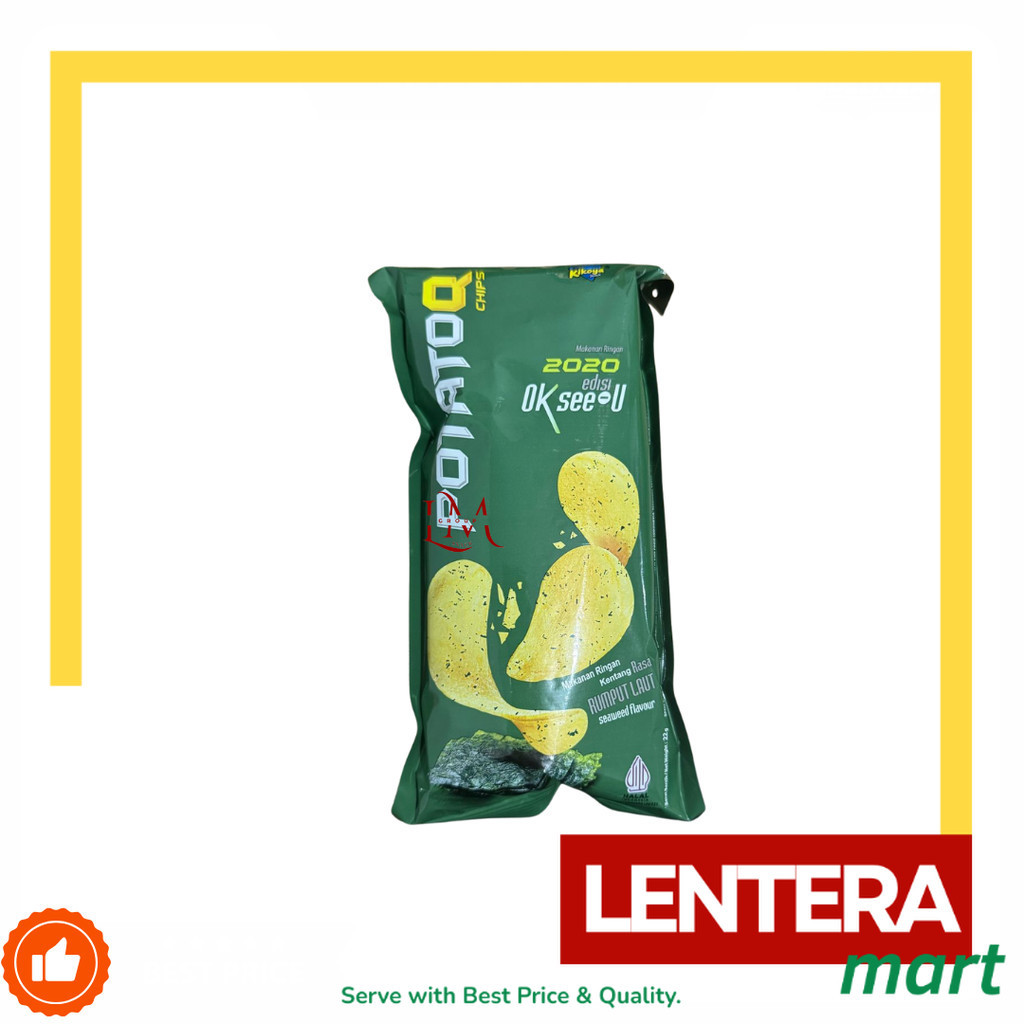 

[SERBA 2000] Potato Q Keripik Kentang Rasa Rumput Laut/Korean BBQ/Sosis Jumbo Meksiko 1 pcs 28gr LenteraMart