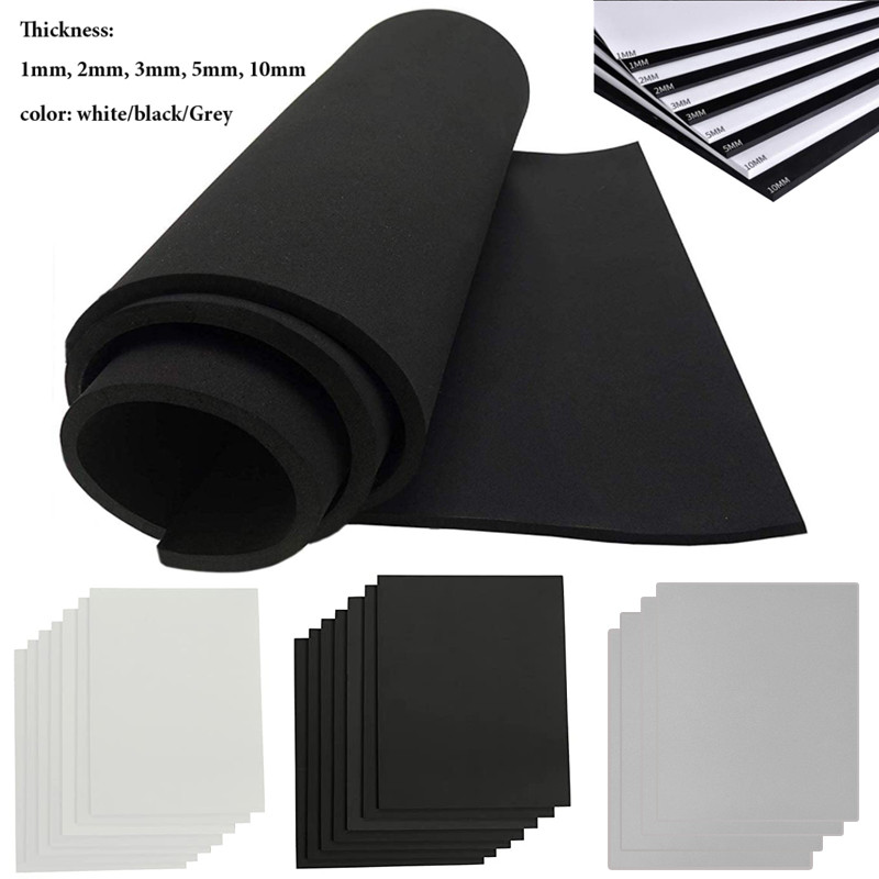 

1pcs Thickness 1mm2mm3mm5mm10mm Eva Foam Sheets Sound-Absorbing Noise Spone Foam Craft Eva Sheets Handmade Model Making Material