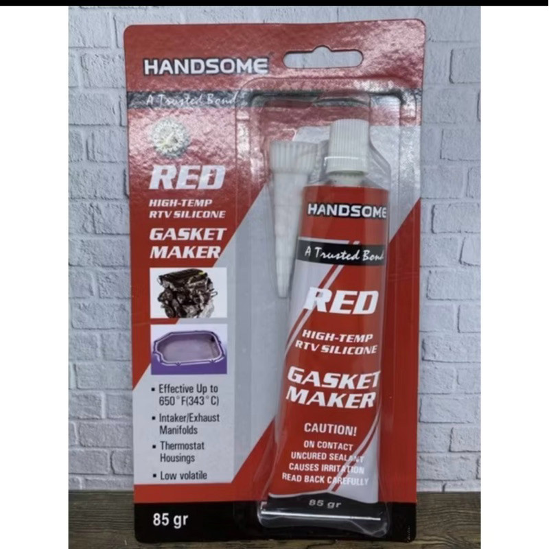 CARGO Lem RED Sealant Tube BESAR 85gram / Lem High Temperature RED Silicone BESAR 85gram / Lem Red S