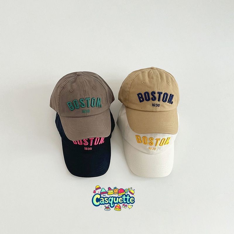 2-6 Tahun || Topi Baseball Anak Unisex Boston | Topi Anak Laki Laki Dan Perempuan Santai