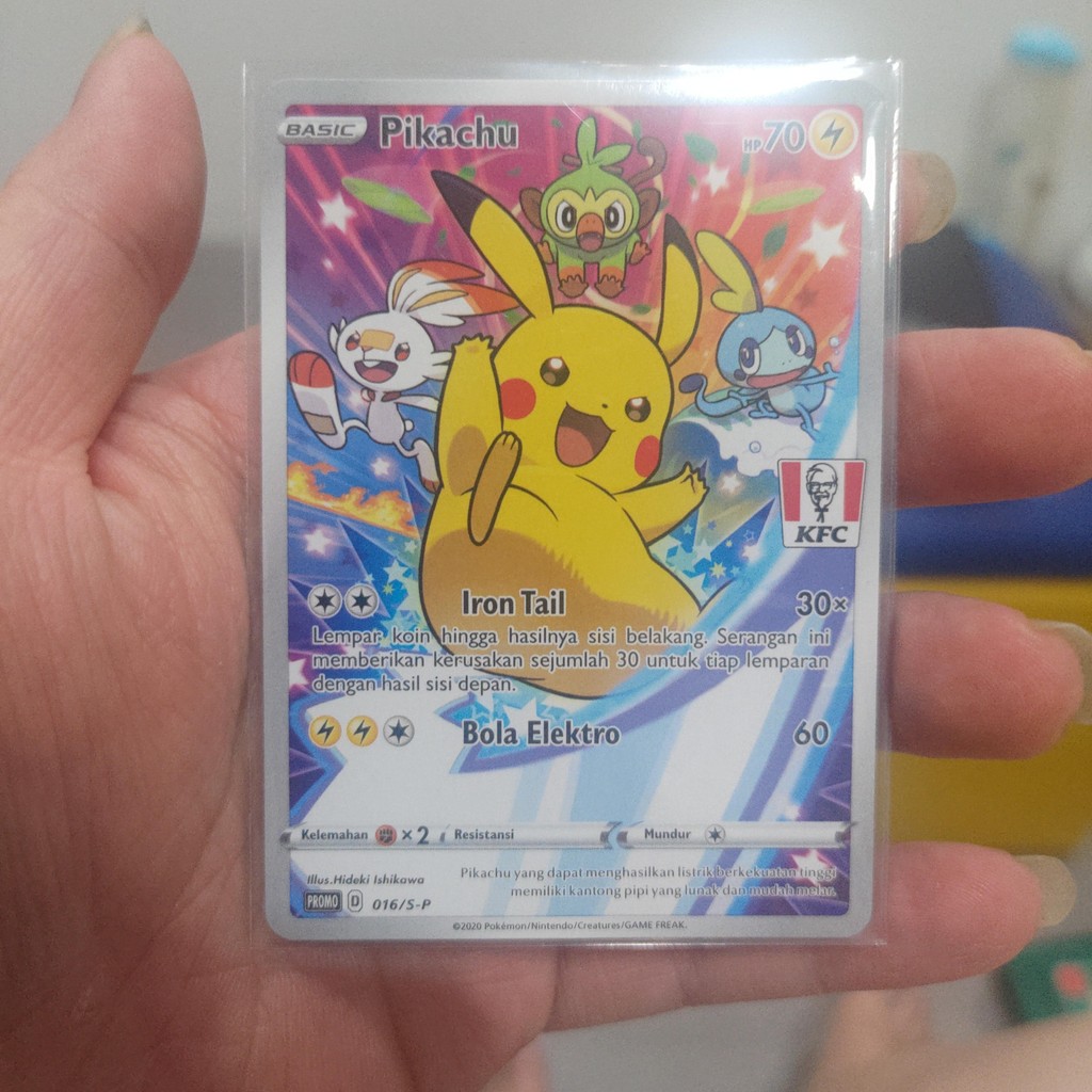 Pikachu KFC promo TCG pokemon