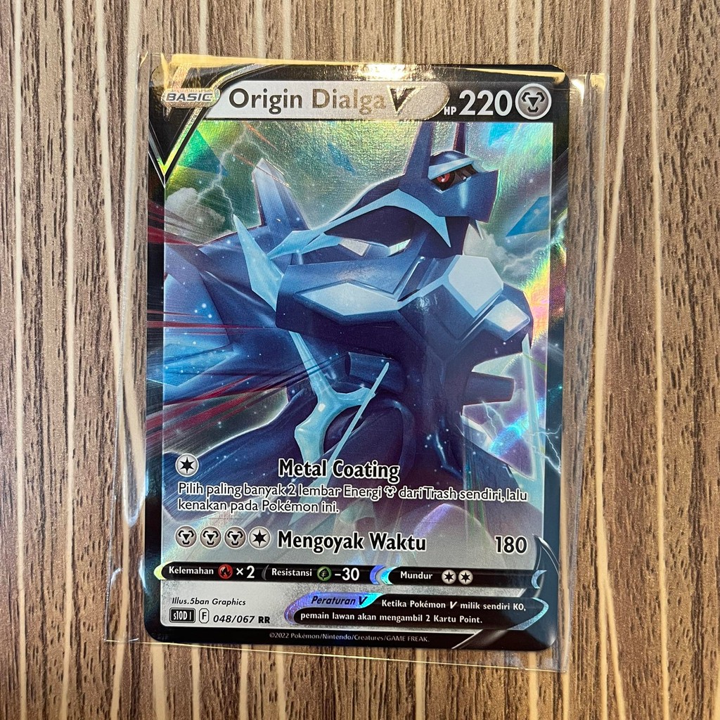 Origin Dialga S10D V RR 048/067 Kartu Pokemon TCG
