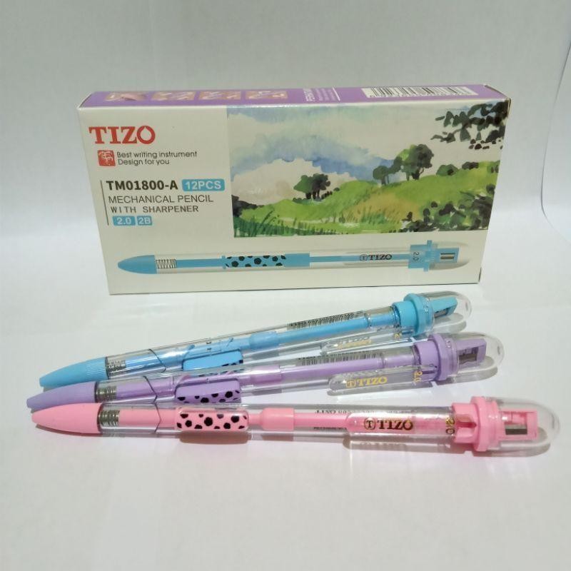 

(12PCS) Pensil Mekanik Tizo 2.0 mm Mekanik Pensil Tizo 2.0mm Stationery