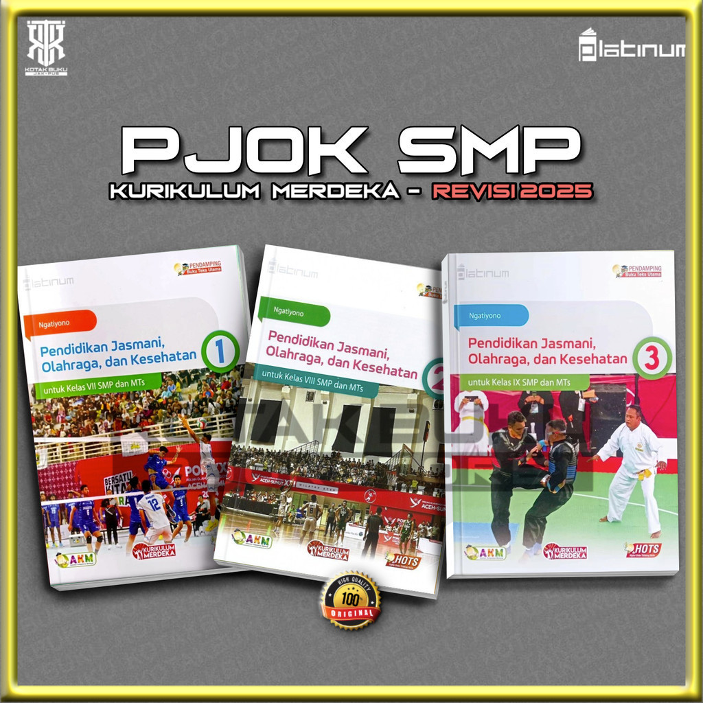 [ TS ] Buku PJOK Kelas 7 8  9 SMP Kurikulum Merdeka / PJOK SMP / / Tiga Serangkai / Revisi 2026