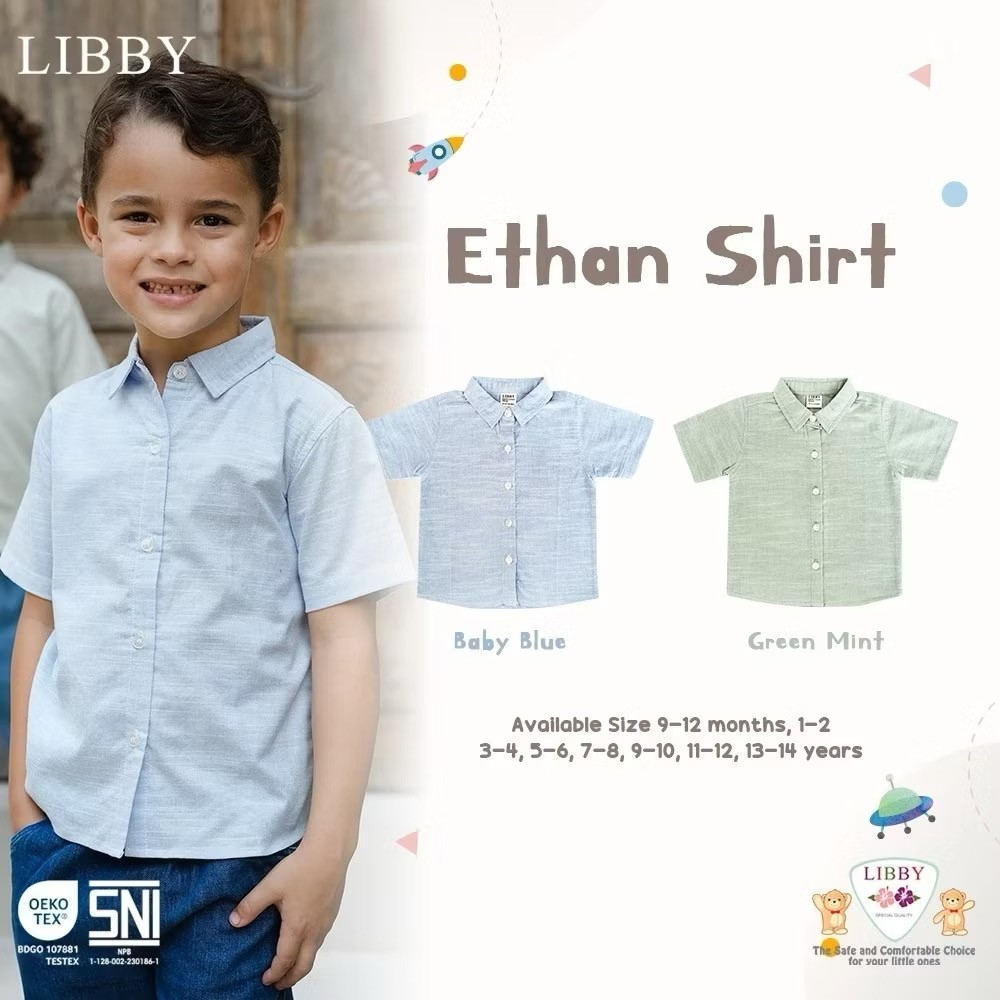 LIBBY - THEO SHIRT - KEMEJA ANAK LAKI-LAKI - ATASAN ANAK