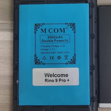 [WMK] Battery Batere Batre Baterai Double Power Mcom Welcome Rino 9 Pro Plus - Rino9 Pro+