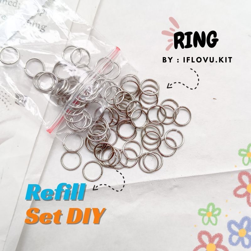 Jump ring Silver pengait Gelang Aksesoris