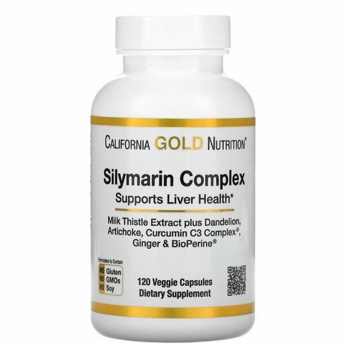 

California gold silymarin complex isi 120 veggie caps milk thistle dll