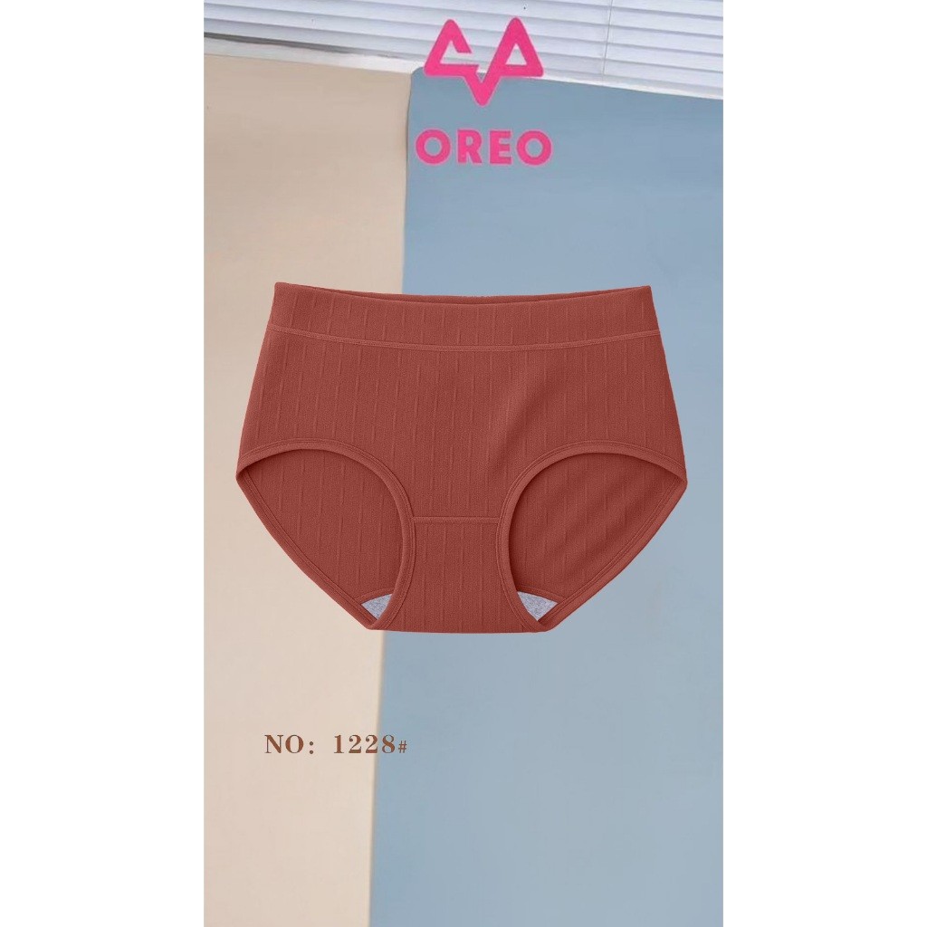 OREO [12PCS] -1228- Celana Dalam Wanita Katun Menyerap Keringat CD Tanpa Jejak Nyaman Dipakai