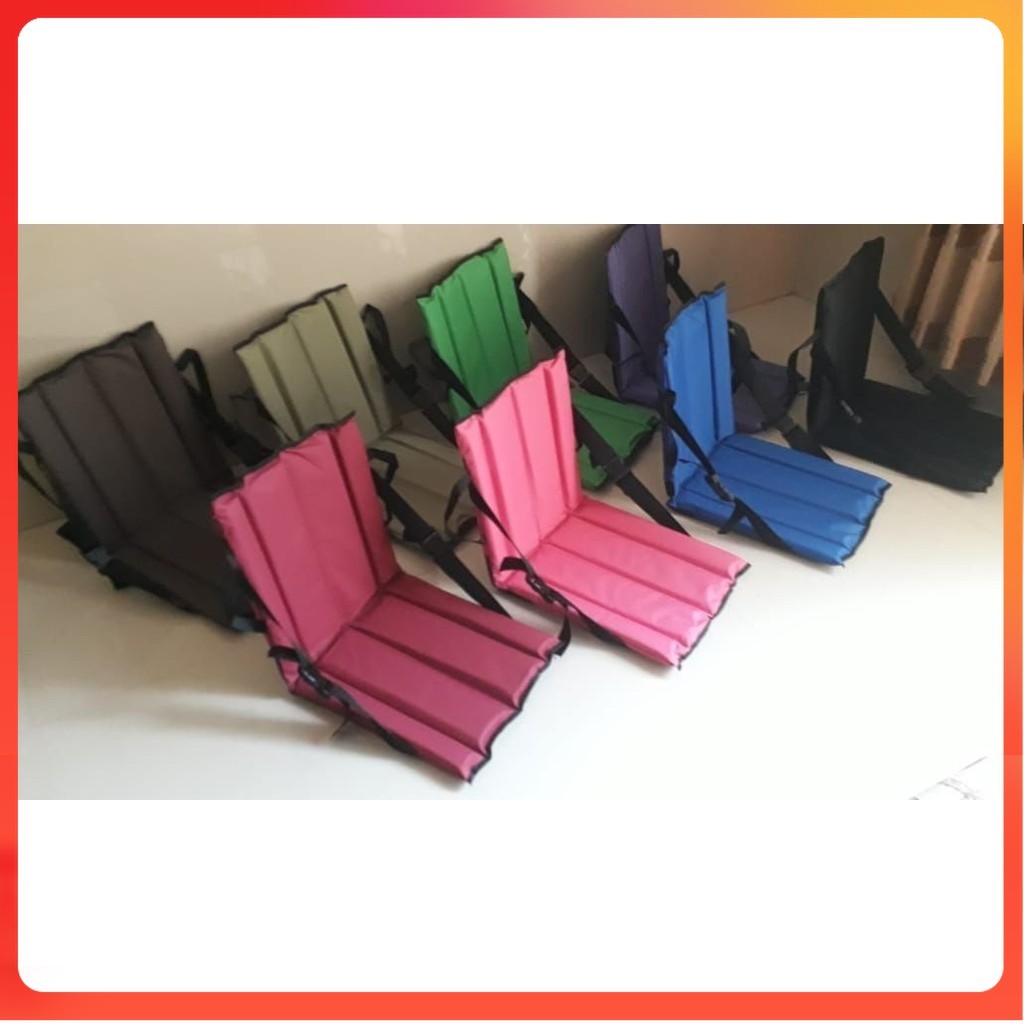 Kursi Senderan Lesehan Sandaran Portable Outdoor Sebaguna Haji Umroh Taklim Pengajian Gaming Lipat U
