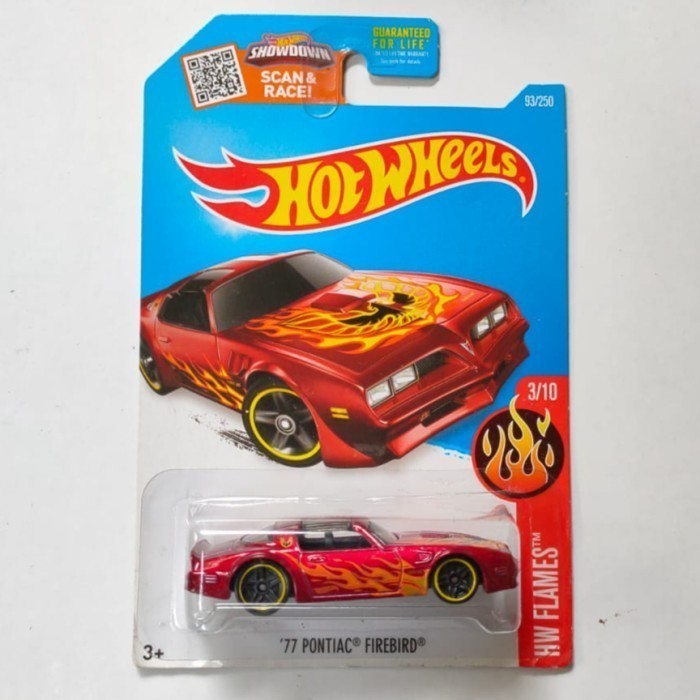 Hotwheels 1977 77 Pontiac Firebird merah 2016 HW Flames HW