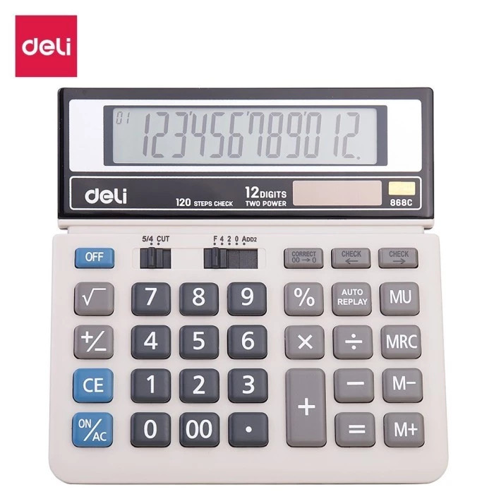 

Deli | Kalkulator (Desktop Calculator) | 12 digit | C868C