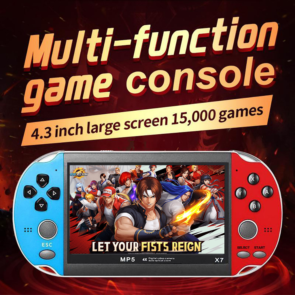 Gameboy Konsol Game PSP X7 Screen Besar 4.3 Inch 8G Mp5 Musik Video Player