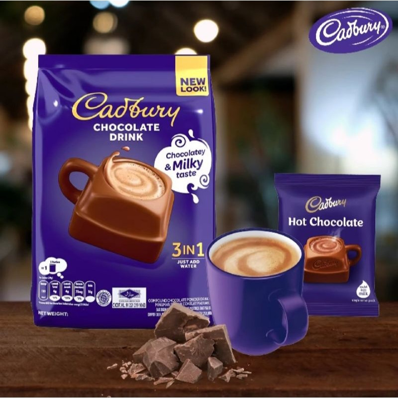 

CADBURY HOT CHOCOLATE 3IN1 DRINK ORIGINAL MALAYSIA ( 30g x 13 Stick )
