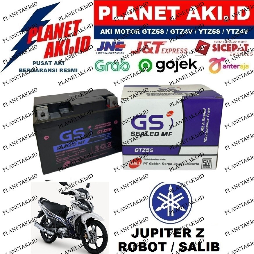 Aki Motor Yamaha Jupiter Z Robot / Salib GTZ5S Accu Kering MF