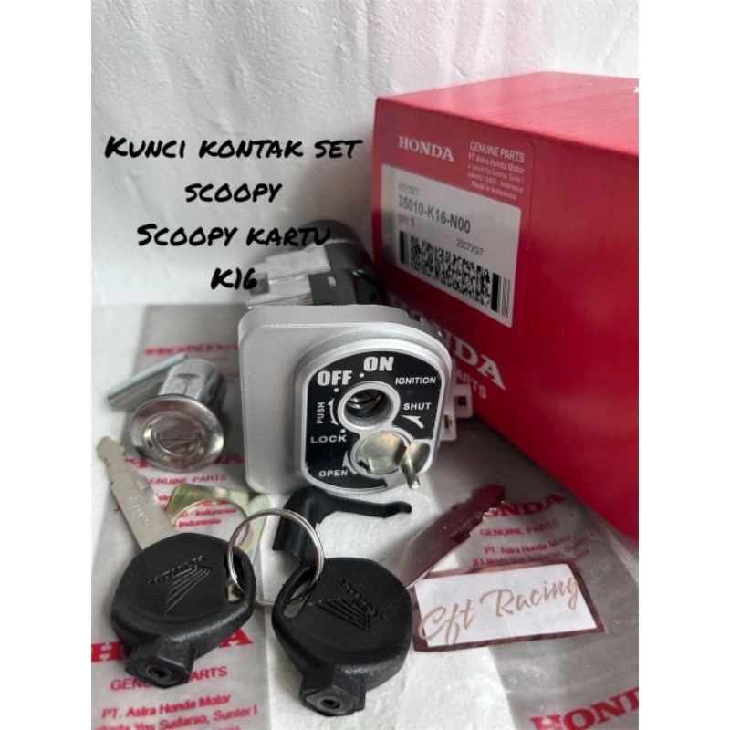 Kunci Kontak Honda Scoopy, Scoppy karbu, Scoopy lama Kunci kontak plus jok Kualitas original Honda k