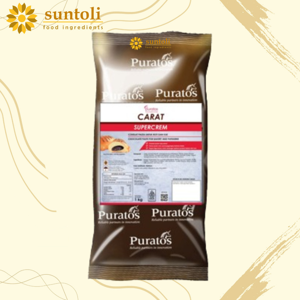 

PURATOS CARAT SUPERCREM / Coklat Pasta Untuk Roti dan Kue - 1 kg