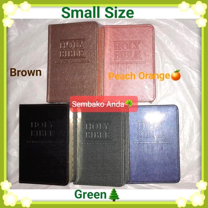 NIV Holy Bible. Alkitab bahasa Inggris Ukuran Kecil. 034 TI Compact - Small Size, Blue