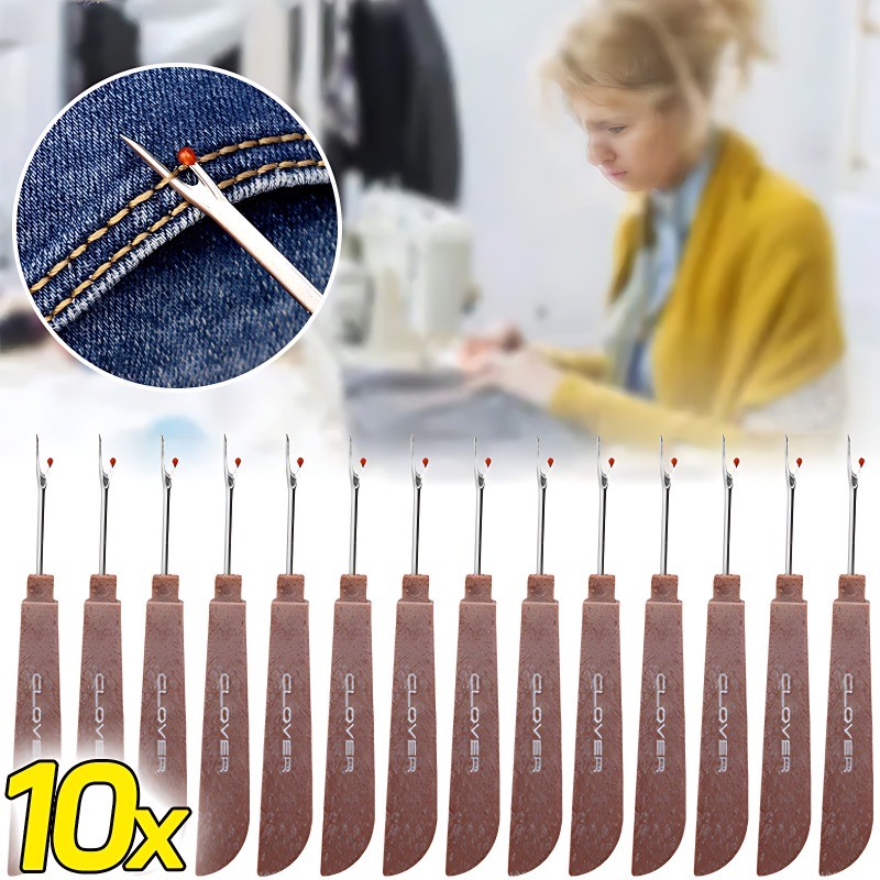 

Seam Ripper Sewing Thread Ripper Stitch Remover Tool and Stork Scissor Embroidery Scissors for Crafting, Art Work Sewing Kit