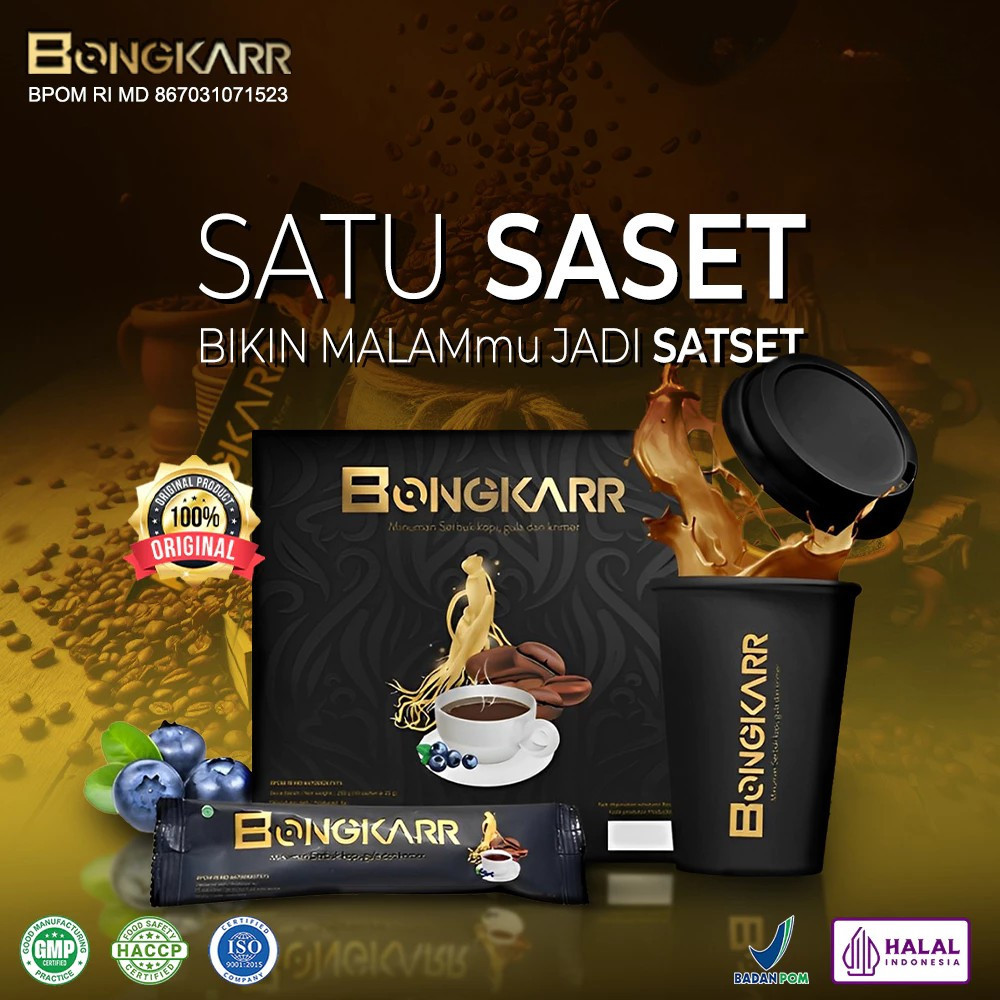 

Kopi Bongkar – Kopi Vitalitas Pria Dewasa | Ginseng, Guarana, Cordyceps | 10 Sachet
