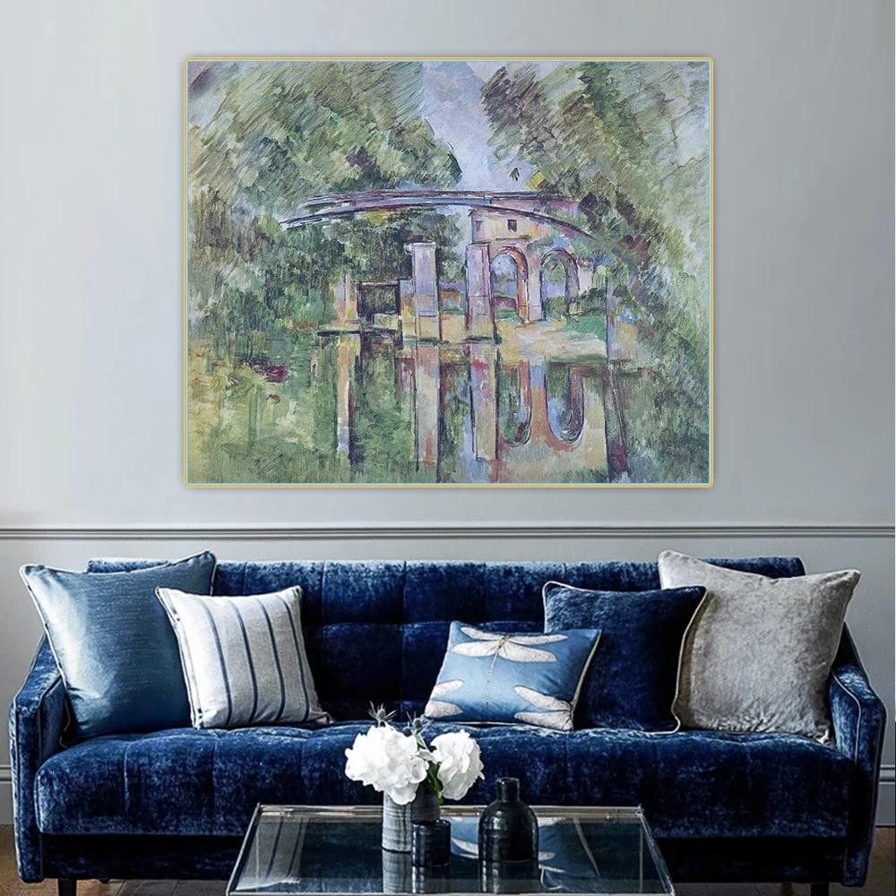 

Citon Paul Cezanne《Aqueduct and Lock》Canvas Art Oil Painting Artwork Picture Wall Background Decorations Home Living Room Decor