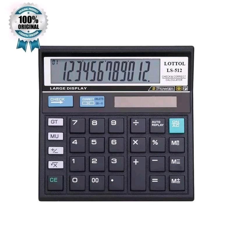 

Kalkulator 12 Digit Dual Power Portabel – Desain Kompak 13x13cm untuk Kantor & Sekolah