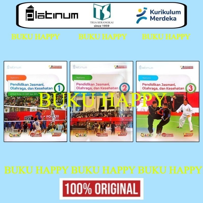 PLATINUM : PJOK SMP / MTS Kelas 7 8 9 - Tiga Serangkai Km Revisi 2025