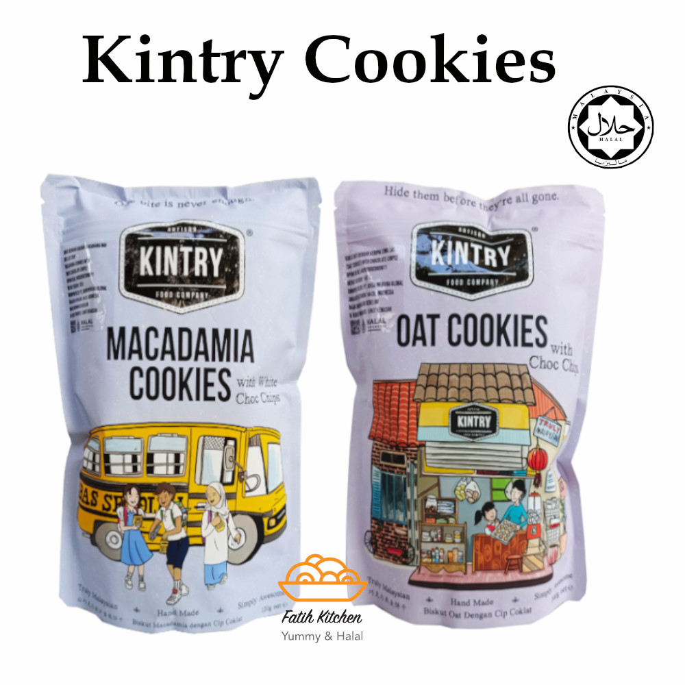 

KINTRY Cookies Handmade Varian Macadamia & Oat Camilan Premium Sehat Halal Import Malaysia