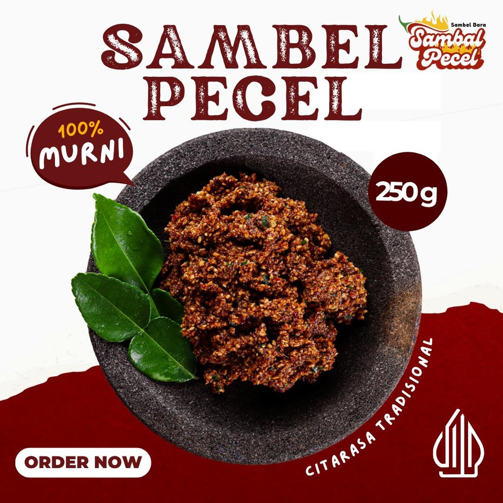 

Sambel Bara 250 Gram - Sambel Pecel 100% Murni Khas Nganjuk Tanpa Bahan Pengawet Citarasa Tradisional