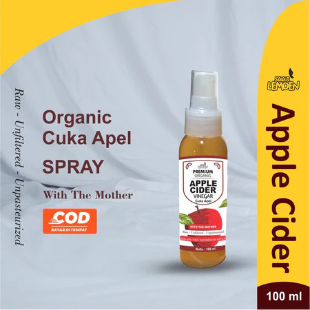 

Cuka Apel Organic Spray 100ml Suur Lemoen Meningkatkan kinerja sistem pencernaan / Diet / BPOM halal