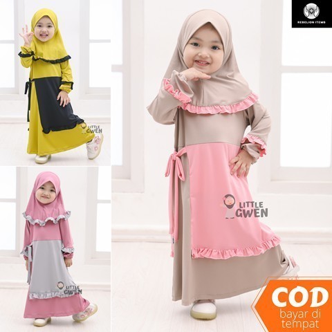 Gamis Kalila By Little Gwen - Little Bee Boutique - Gamis Anak Perempuan - Gamis Anak - Baju