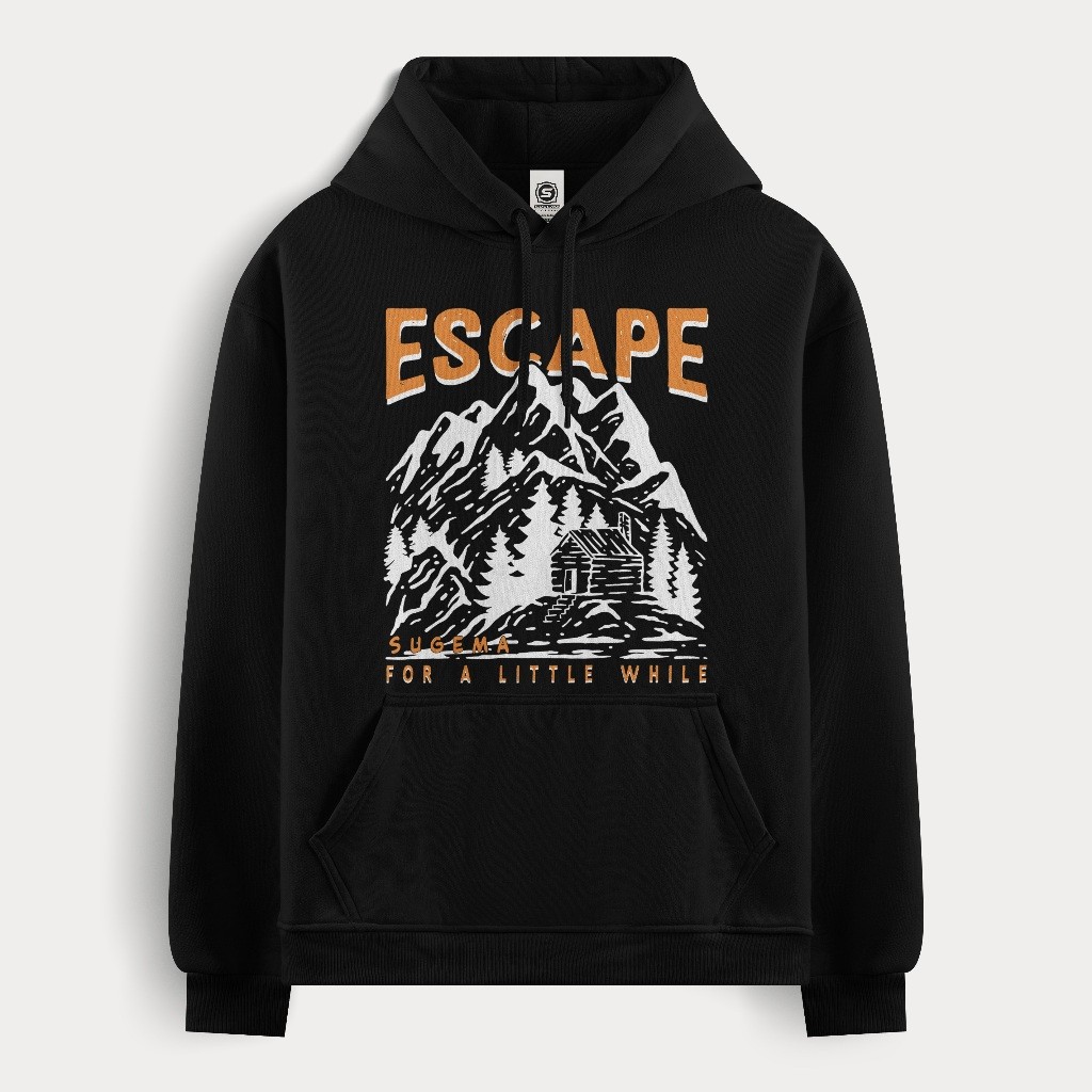 Sugema Sweater Hoodie Pria Wanita Escape