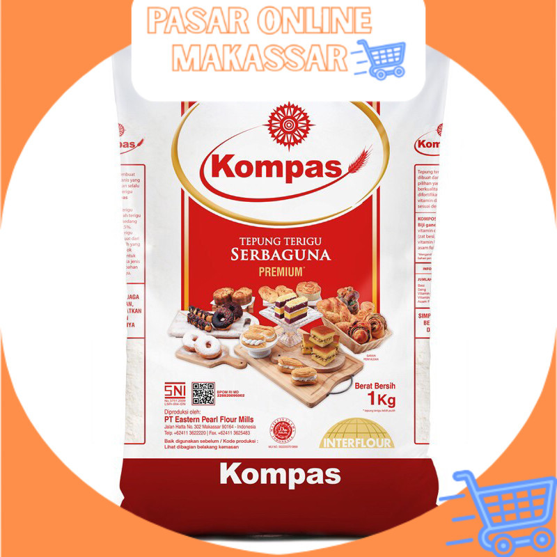 

Tepung Terigu Kompas 1kg