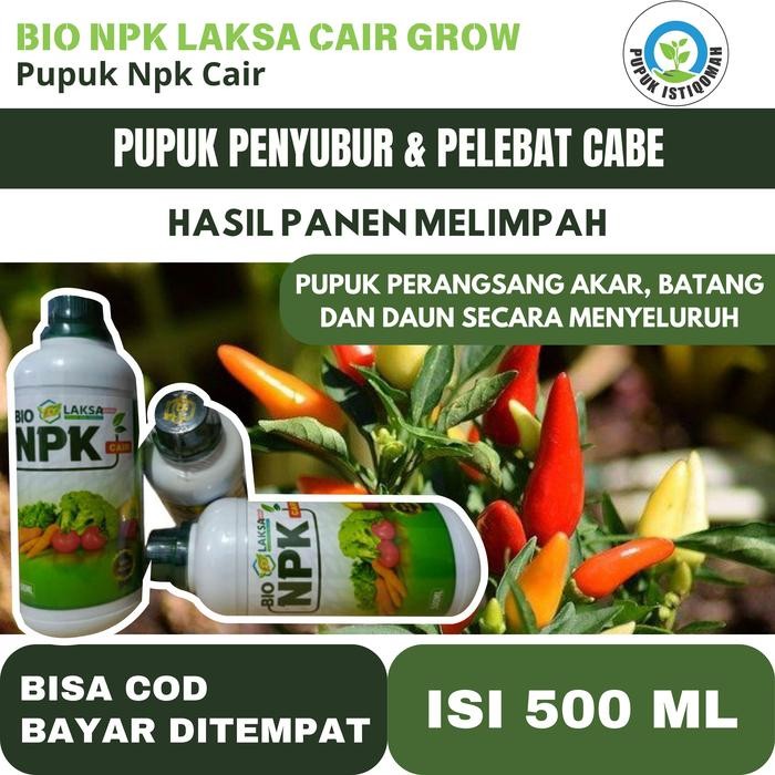 

PELEBAT BUAH Cabai Merah, Cabe Panjang, Cabe California, Cabe Hijau BESAR CEPAT BERBUAH Npk Laksa - BIO NPK LAKSA
