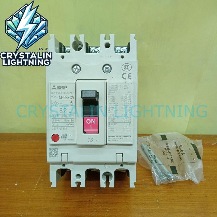 mccb mitsubishi nf63-cv 32a 3phase