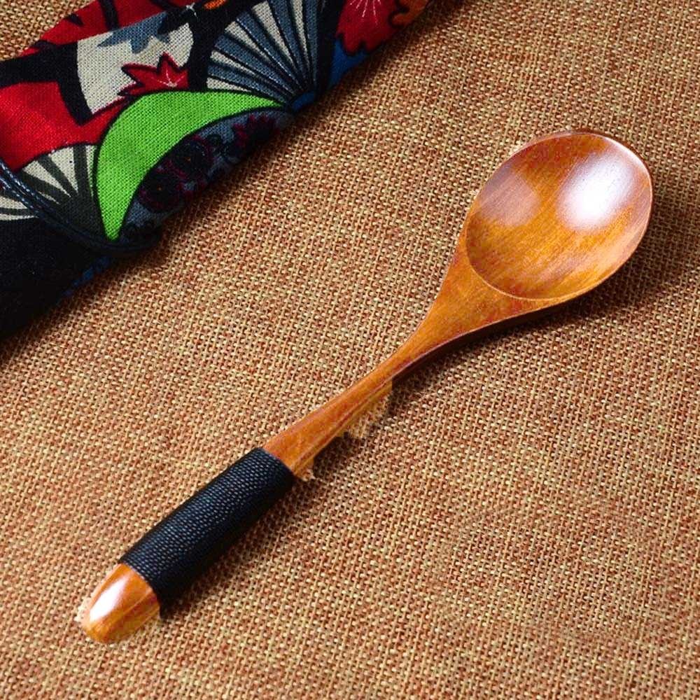 

(100% ORI) Novelty Sendok Makan Centong Sayur Bahan Kayu Wooden Spoon - RR-20