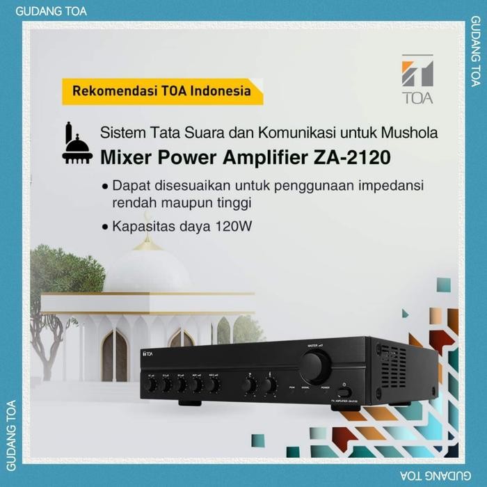 Amplifier speaker masjid TOA ZA-2120 ( 120 watt )