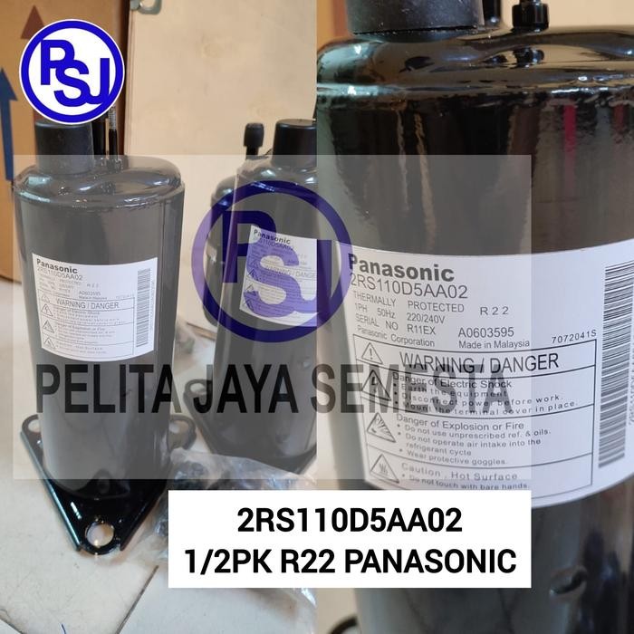 Kompresor AC Panasonic 2RS110D5AA02 / Compressor Panasonic 2RS110D 1/2PK / 2RS110 Panasonic
