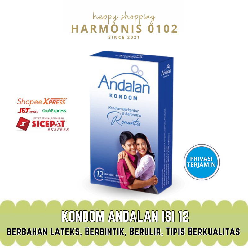 ( COD ) TERMURAH Kondom Andalan Bergerigi 12 Pcs Lateks Alami TERBARU