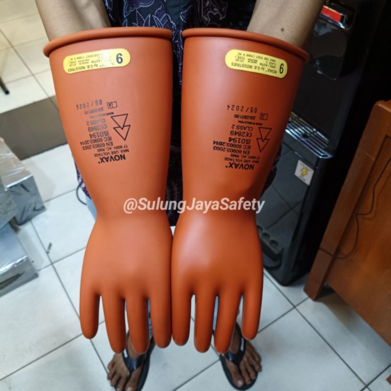 Sarung Tangan Anti Listrik 20Kv Novax Class 0 - Class 00 - Class 1 - Class 2 - Class 3 - Original 10