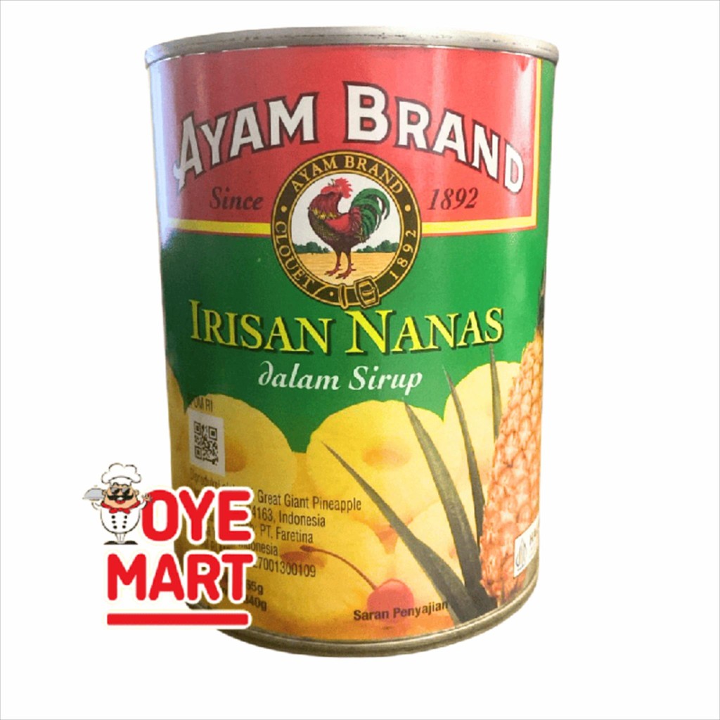 

AYAM BRAND IRISAN NANAS 565 GR / BUAH KALENG