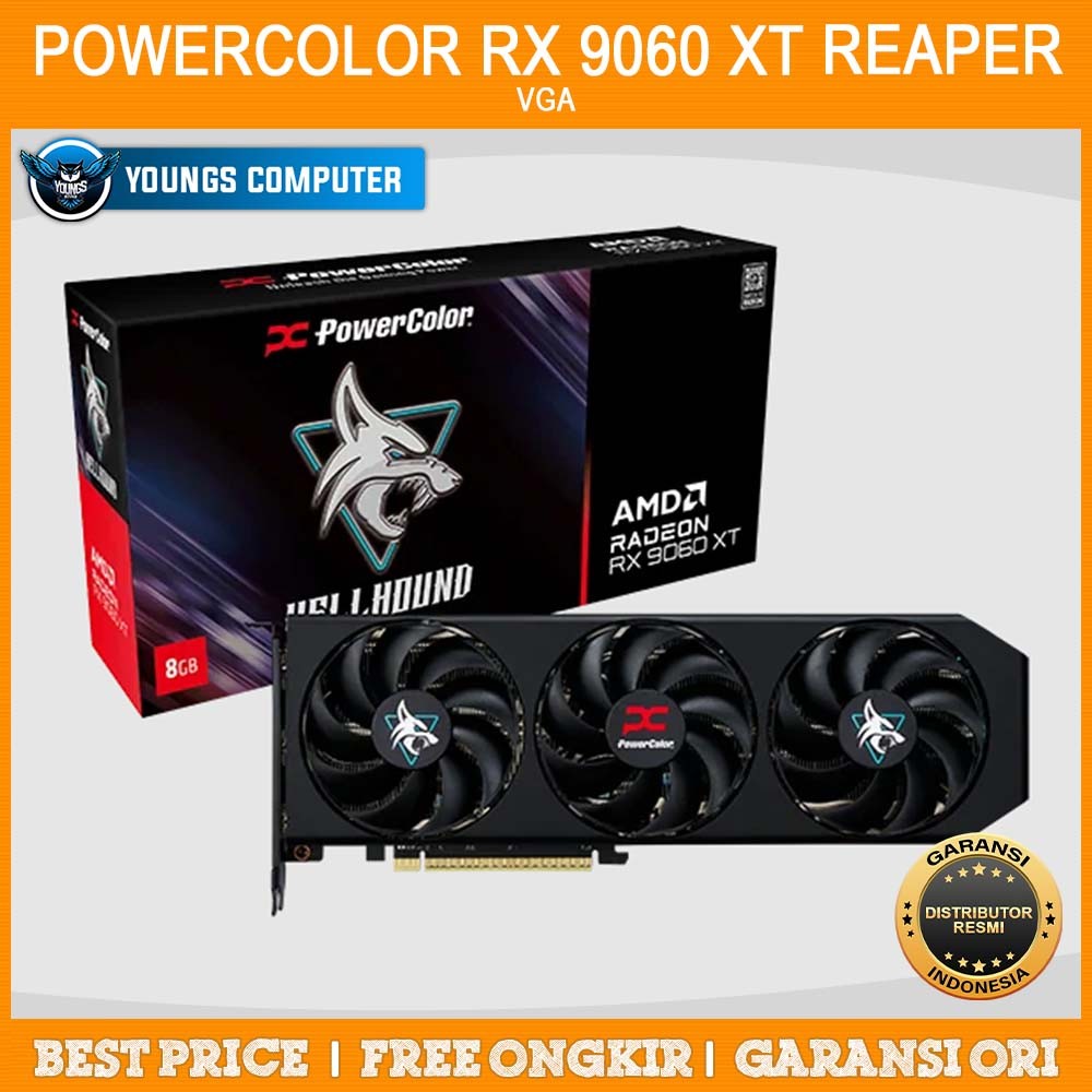 VGA PowerColor RX 9060 XT 8GB Reaper AMD Radeon RX9060 XT 8GB GDDR6