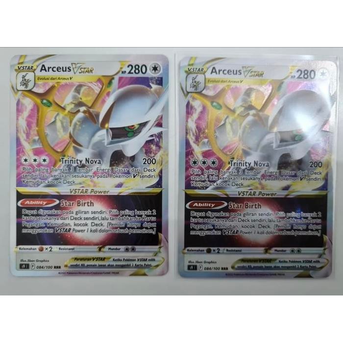 Kartu Pokemon Indo Arceus VSTAR RRR SATUAN