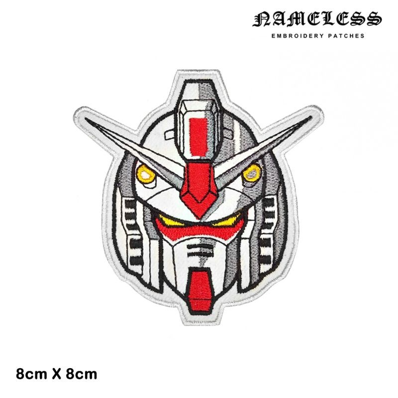 Gundam Embroidery patch/Patch bordir/Emblem/Stiker kain [IRON-ON] BORDIR KLATEN